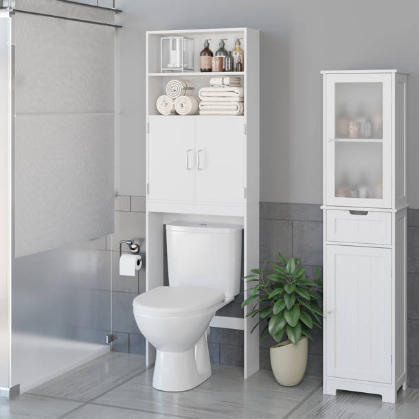 Three Posts Pinecrest Freestanding OvertheToilet Storage & Reviews Wayfair Canada